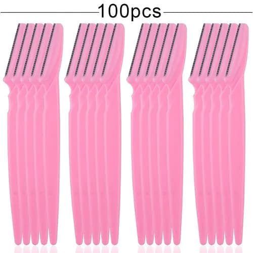 image-100PCS Eyebrow Shaper Portable Shaver Eye Brow Trimmer Shaping