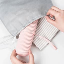 image-Portable Toothpaste Toothbrush Protect Holder Case Travel Camping Storage Box Protect Toothbrush Toothpaste from Dirt and Damage