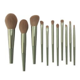image-11pcs Makeup Brushes Sets Tools Cosmetic Powder Contour Blush Lip