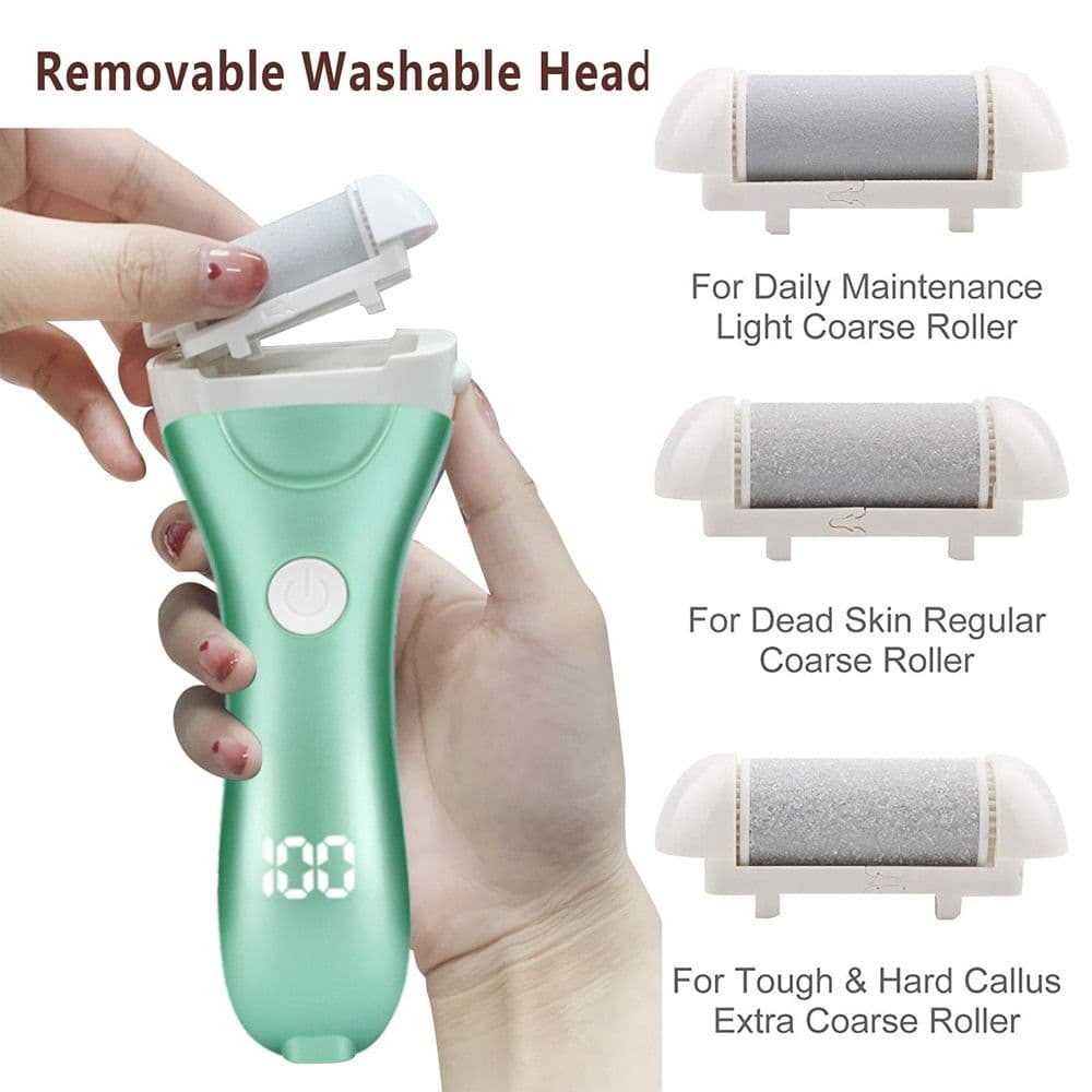 image-Charged Electric Foot File for Heels Grinding Pedicure Tools