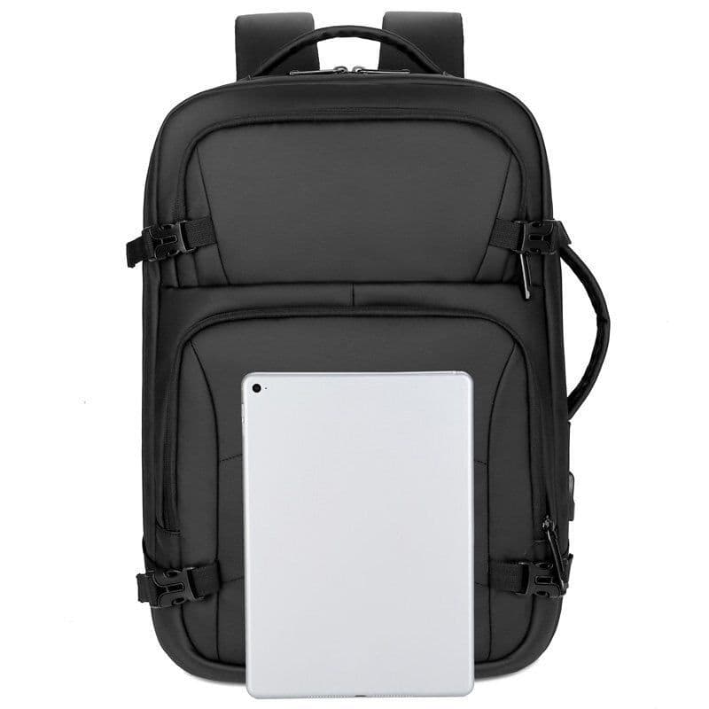 image-Mens Backpacks Multifunctional Waterproof Film Laptop Backbag