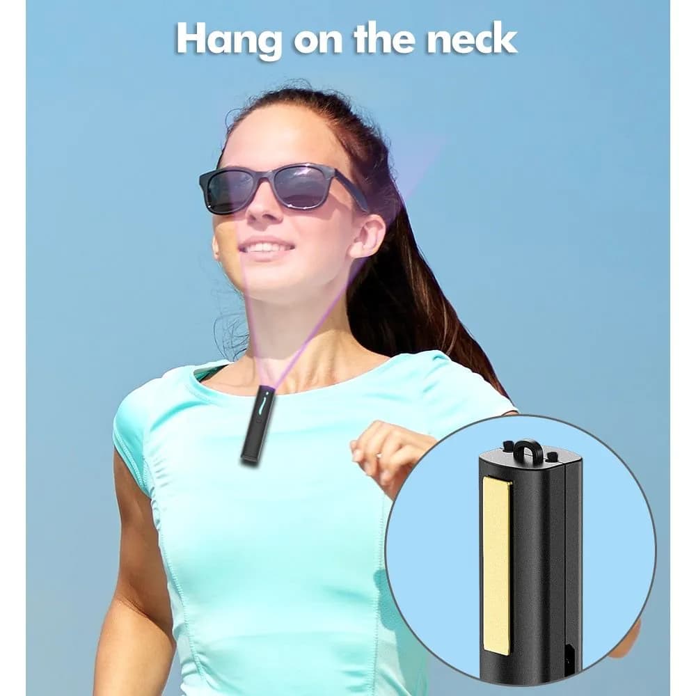 image-Mini Portable Air Purifier Wearable Necklace USB Air Cleaner Negative