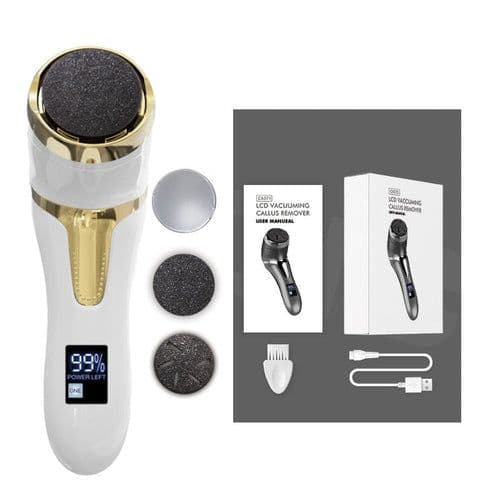 image-Electric Pedicure Foot Grinder File Callus Remover USB Rechargeable