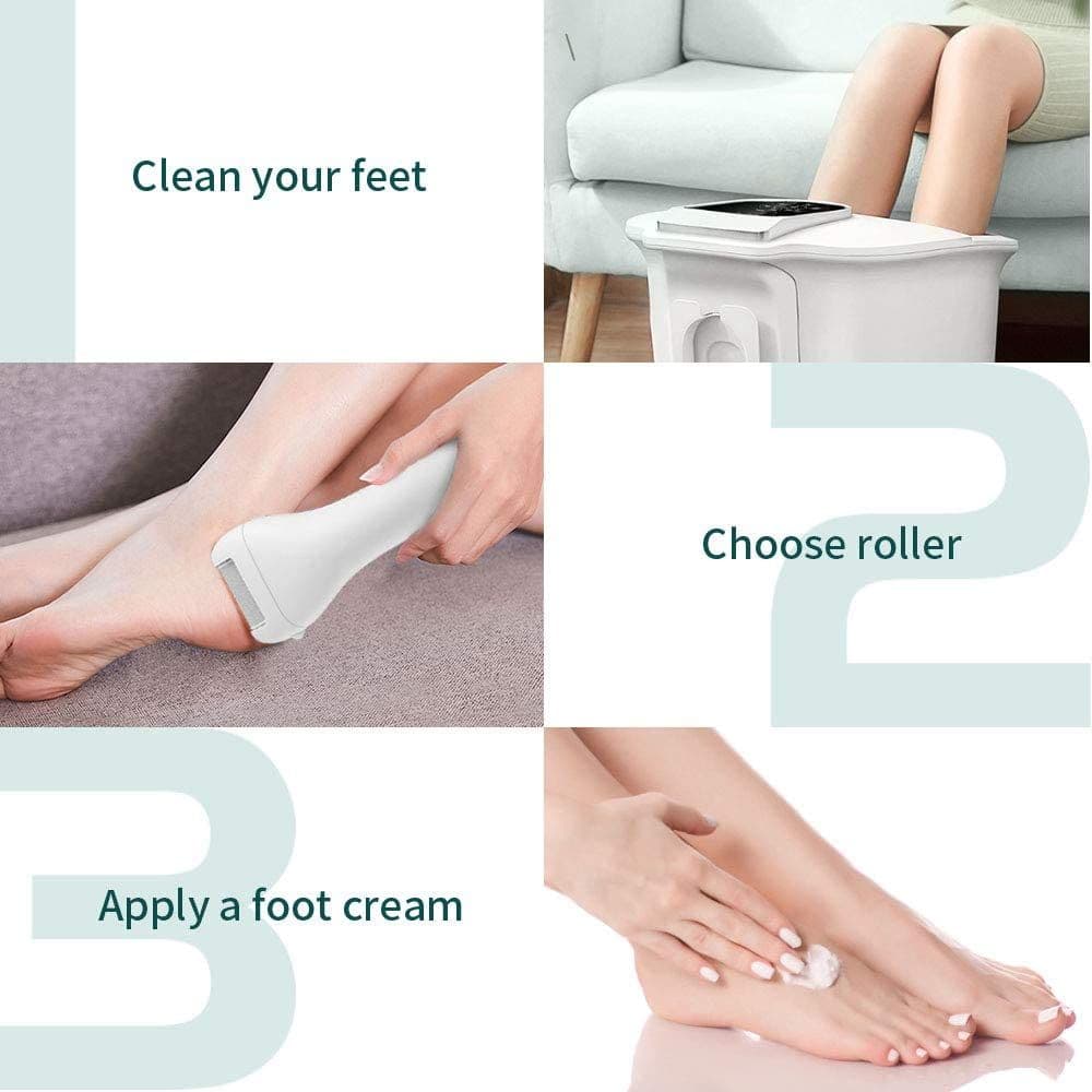 image-Charged Electric Foot File for Heels Grinding Pedicure Tools