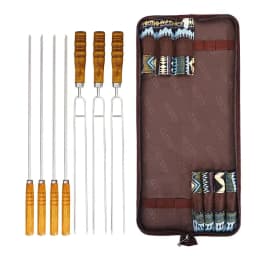 image-7 Piece Stainless Steel BBQ Barbecue Fork For Home Outdoor