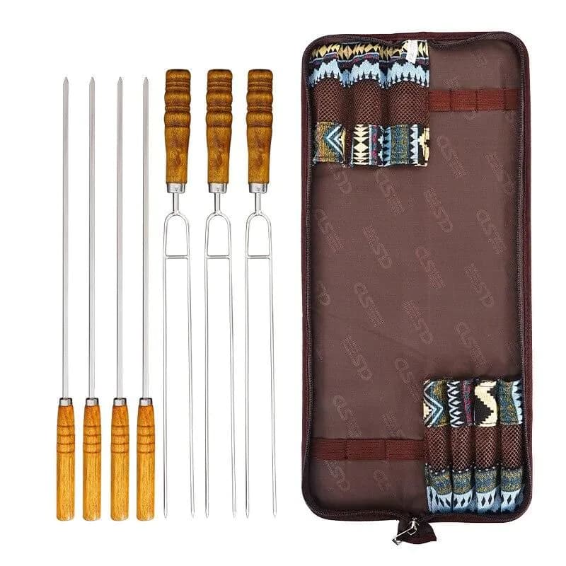 image-7 Piece Stainless Steel BBQ Barbecue Fork For Home Outdoor