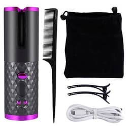 image-Wireless Automatic Hair Curler Rechargeable Ceramic Curling Iron Hair