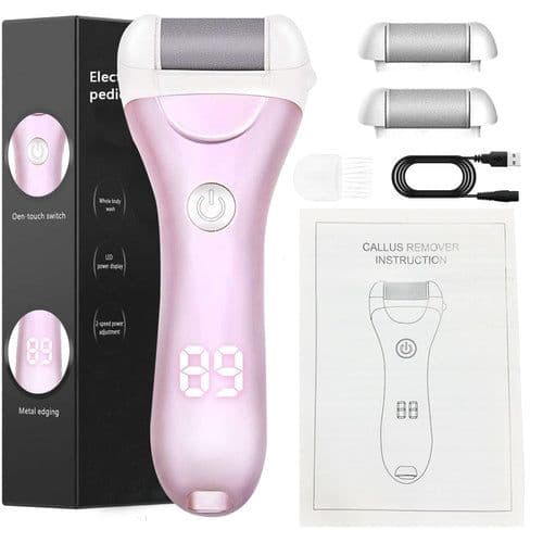 image-Charged Electric Foot File for Heels Grinding Pedicure Tools