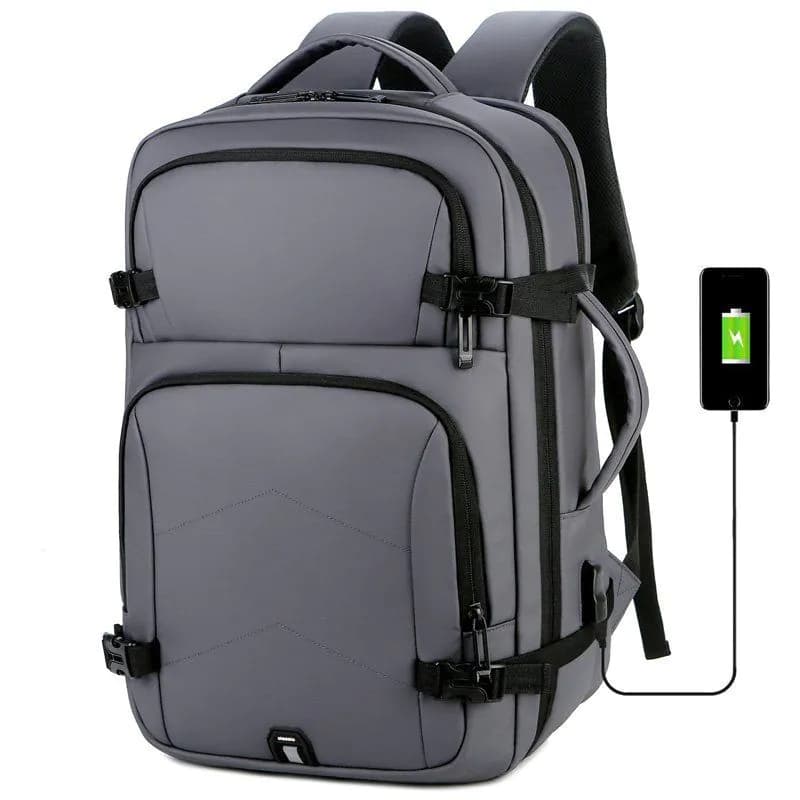 image-Mens Backpacks Multifunctional Waterproof Film Laptop Backbag