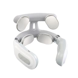 image-Smart Electric Neck Back Pulse Massager 4 Heads Floating Heating