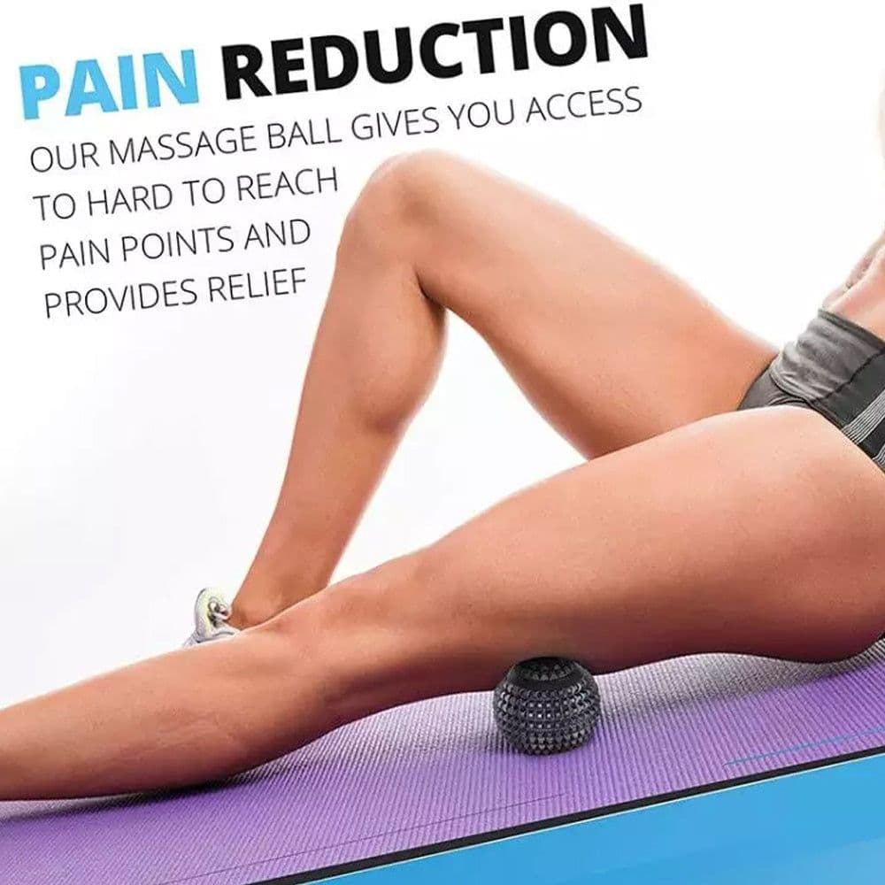 image-Electric Vibrating Massage Ball Sport Fitness Foot Pain Relief Plantar