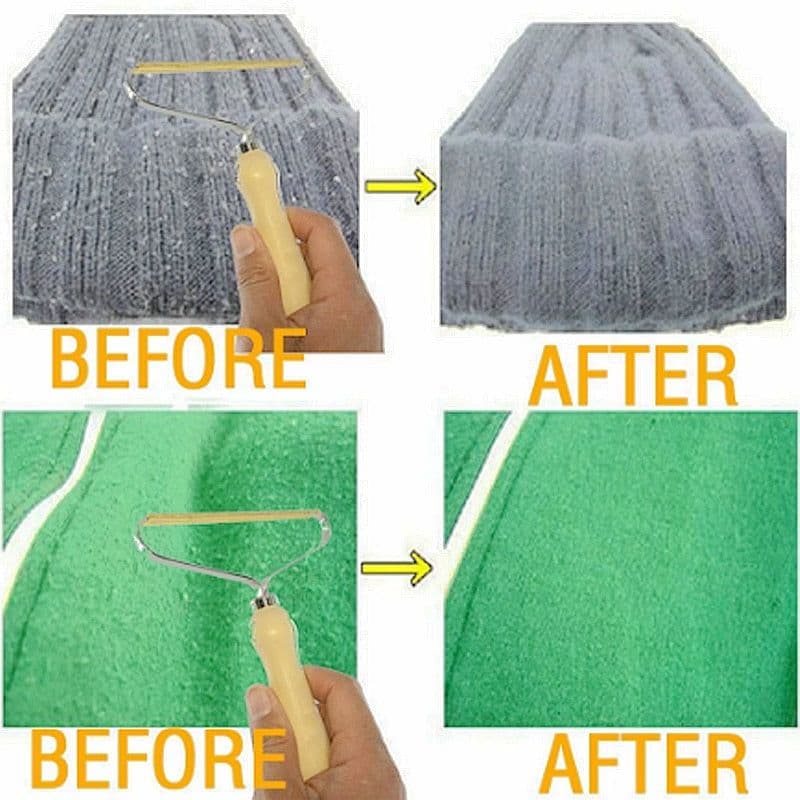 image-Portable Manual Hair Removal Agent Carpet Wool Coat Clothes Shaver Brush Tool Depilatory Ball Knitting Plush Double-Sided Razor