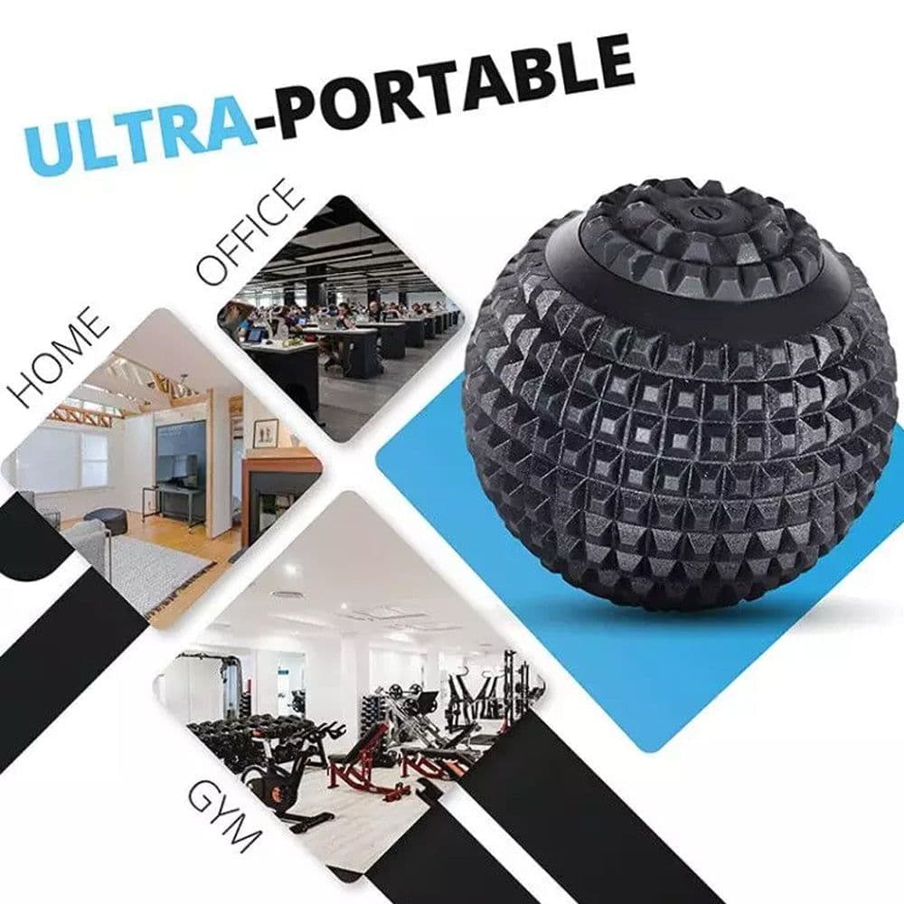 image-Electric Vibrating Massage Ball Sport Fitness Foot Pain Relief Plantar