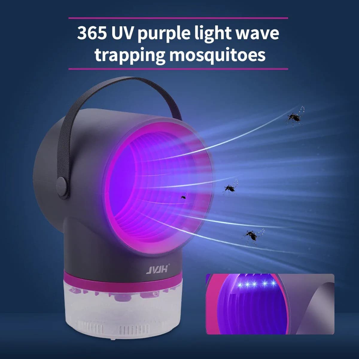 image-LED UV Mosquito Repellent USB Powered Mosquito Killer Catcher Killer