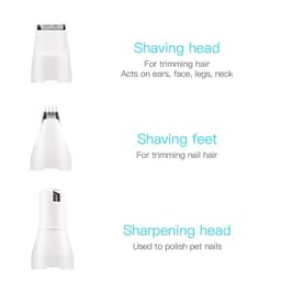 image-3 In 1 Professional Pet Cat Dog Hair Trimmer Rechargeable Electric