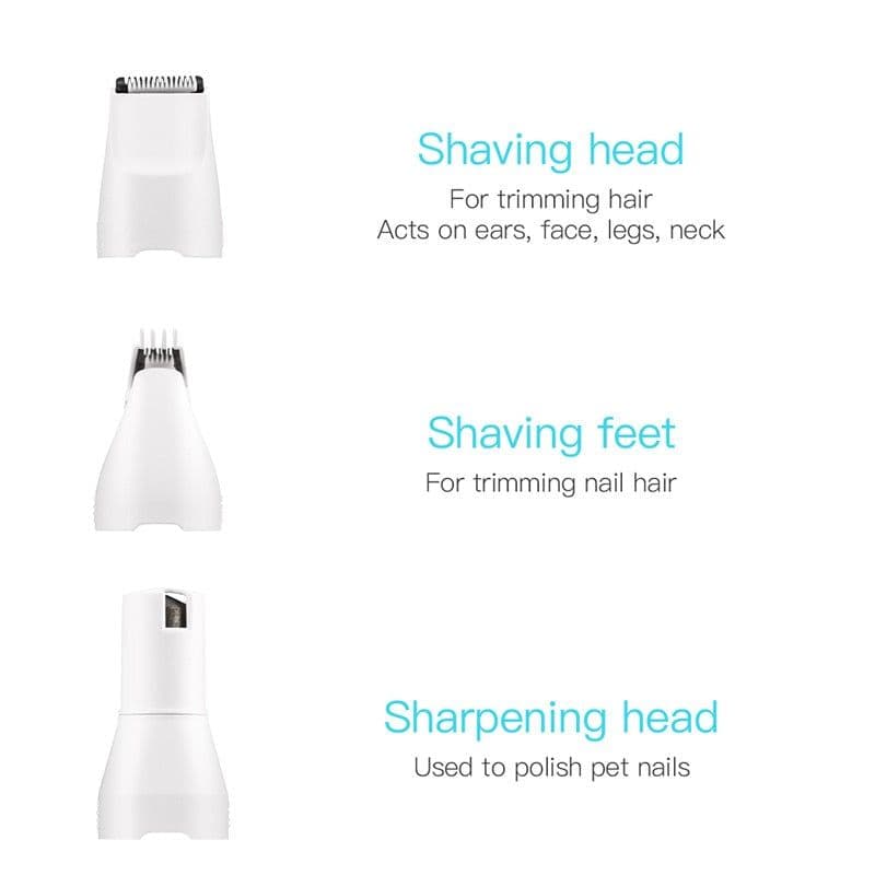 image-3 In 1 Professional Pet Cat Dog Hair Trimmer Rechargeable Electric