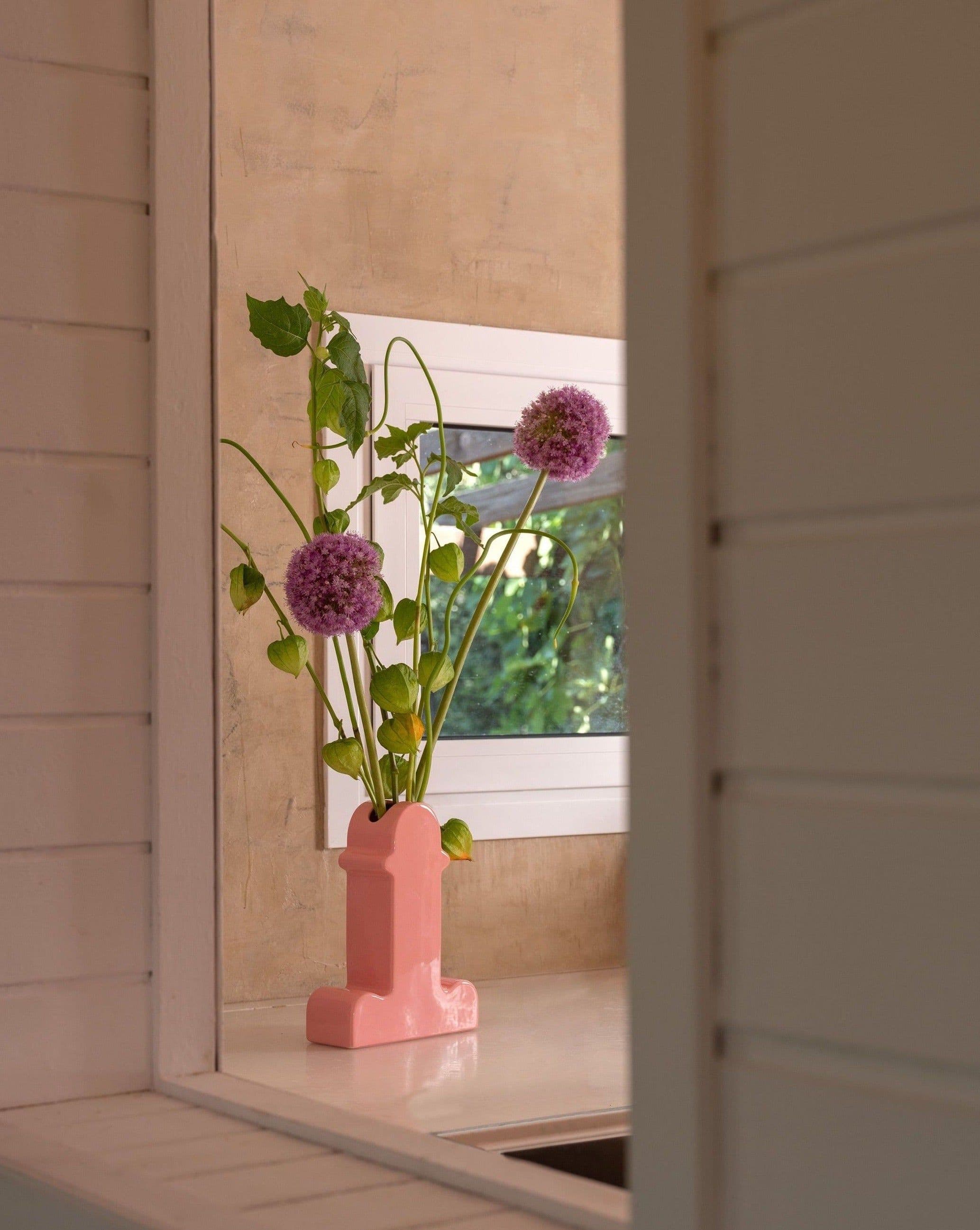 image-Handmade Memphis Ceramic Dick Vase | Decorative Shiva Flower Vase