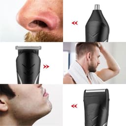 image-3 In 1 Professional Hair Trimmer Men's Hair Clipper Rechargeable Nose