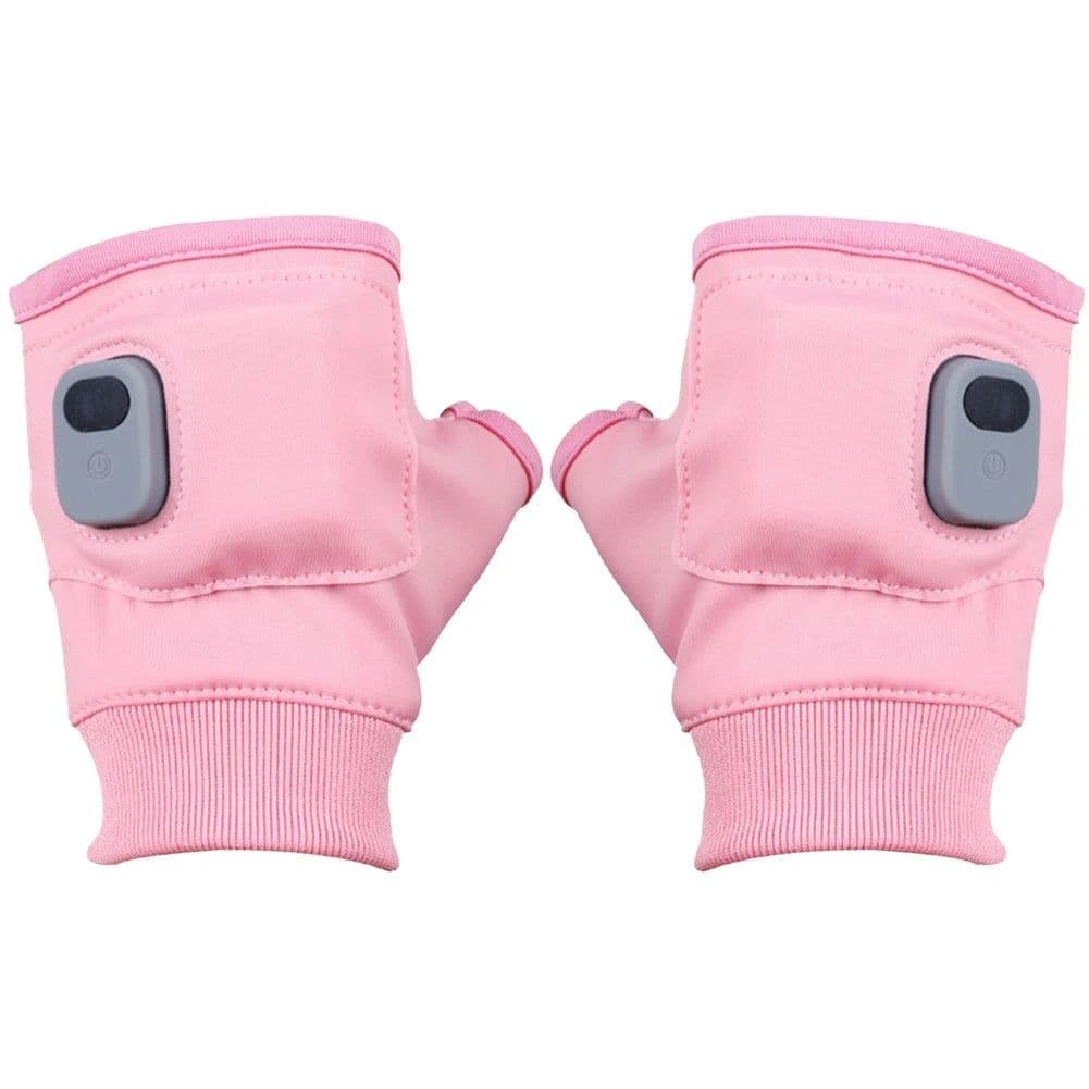 image-Winter Heating Gloves 360 Degree Heating Rechargeable Heated Gloves Fingerless Touchscreen for Outdoor Hiking Cycling