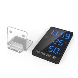 image-Digital Alarm Clock With Temperature Thermometer