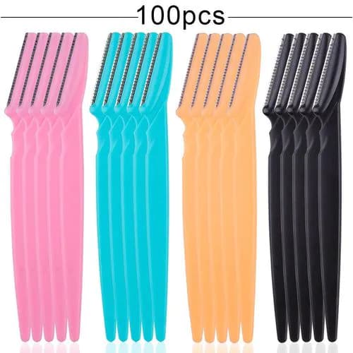 image-100PCS Eyebrow Shaper Portable Shaver Eye Brow Trimmer Shaping