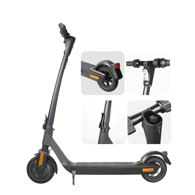 image-EU Stock Scooter Max Range 30KM 8.5 Inch Tires Safety Design Escooter