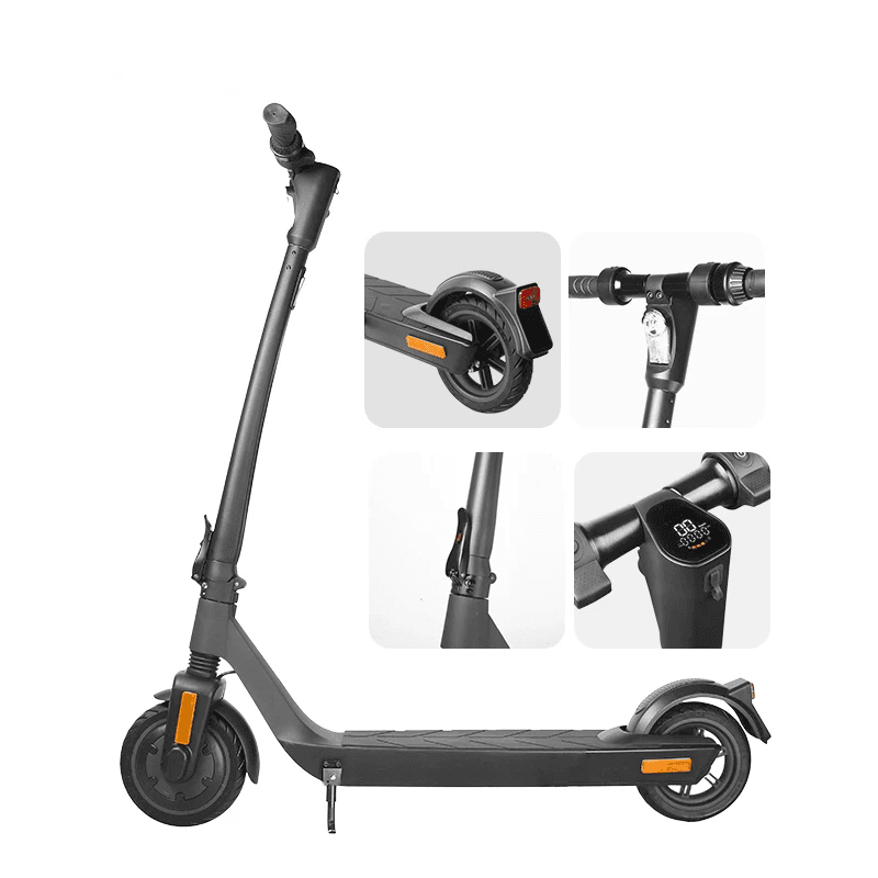 image-EU Stock Scooter Max Range 30KM 8.5 Inch Tires Safety Design Escooter