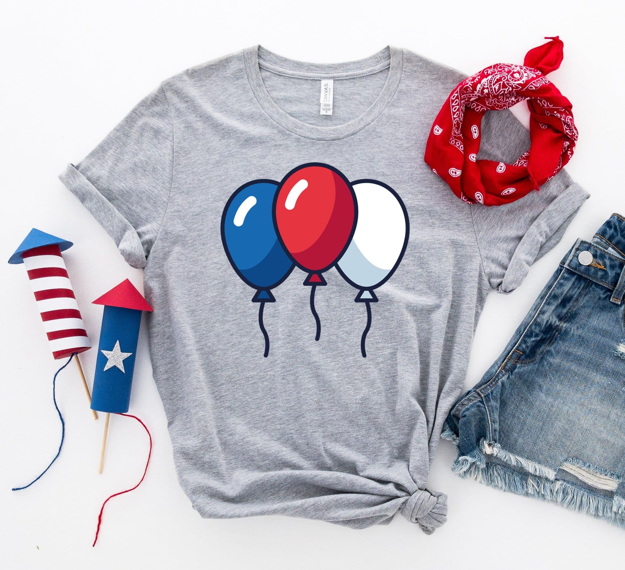 image-4th of July Balloons T-shirt