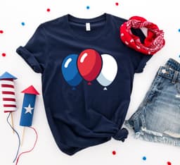 image-4th of July Balloons T-shirt