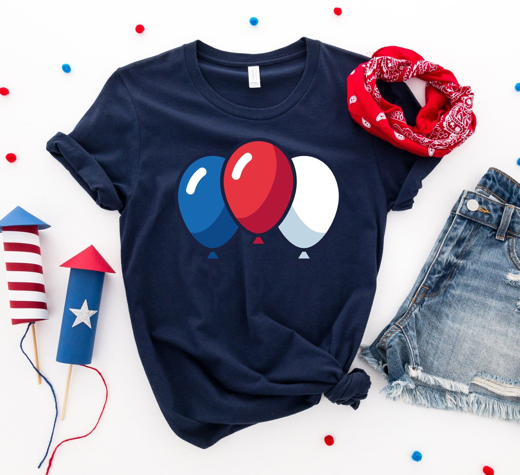 image-4th of July Balloons T-shirt