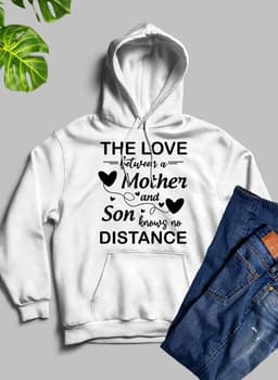 image-The Love Between A Mother And Son Knows No Distance Hoodie