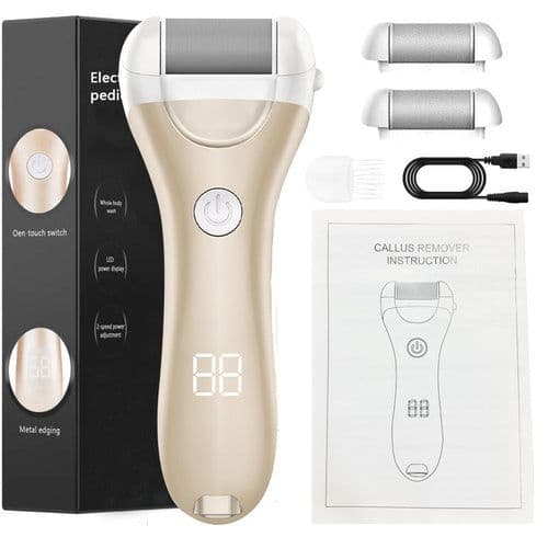 image-Charged Electric Foot File for Heels Grinding Pedicure Tools