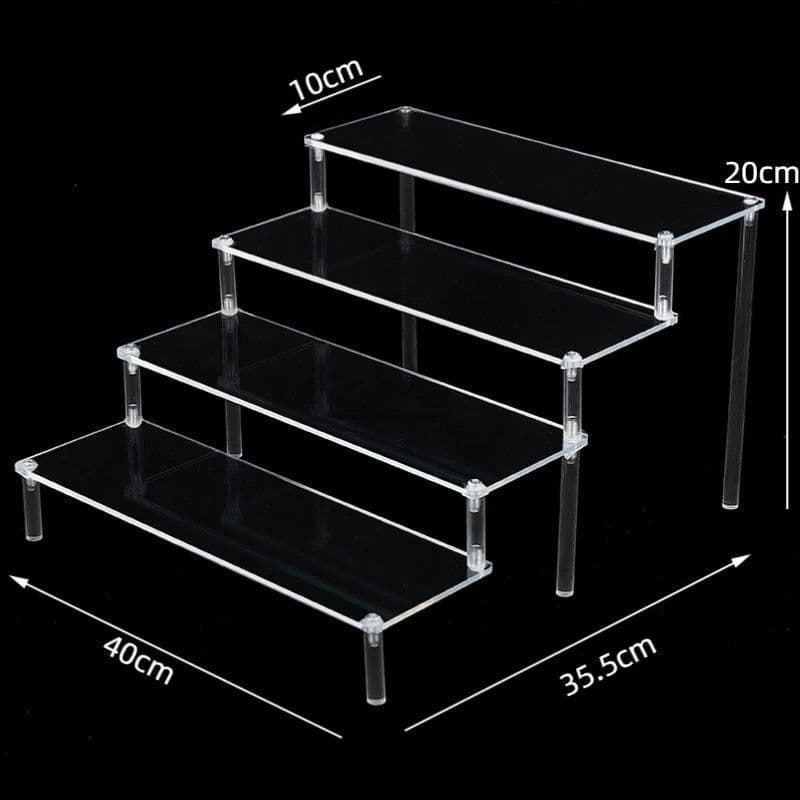 image-Acrylic Display stand for Amiibo Funko POP Figures,Cupcake Cosmetic Nail Polish Clay Figurine Jewelry for Display Stand Riser