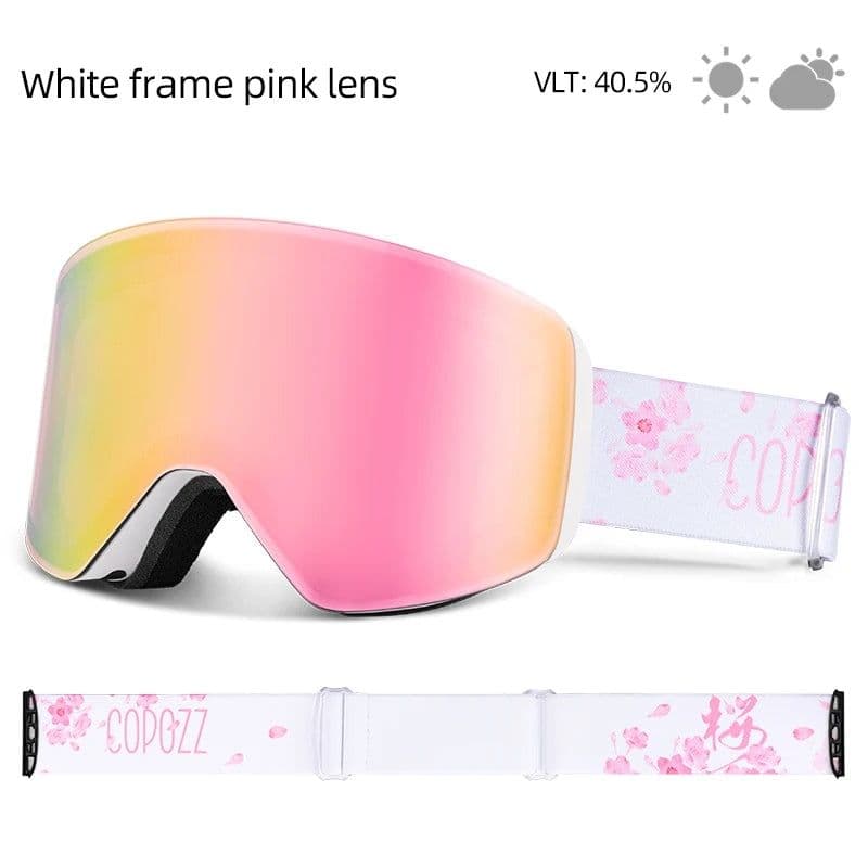 image-COPOZZ Professional Winter Ski Goggles Magnetic Quick-Change Double Layers Anti-Fog Snowboard goggles Men Women Ski Equipment