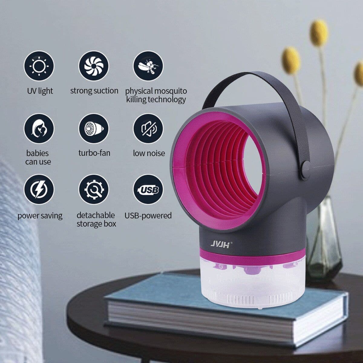 image-LED UV Mosquito Repellent USB Powered Mosquito Killer Catcher Killer