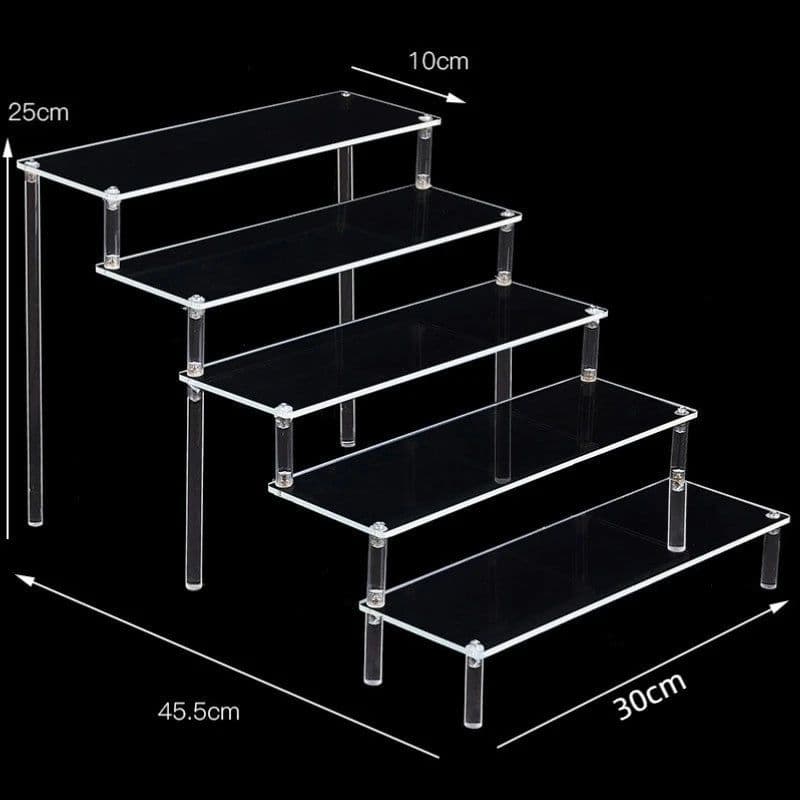 image-Acrylic Display stand for Amiibo Funko POP Figures,Cupcake Cosmetic Nail Polish Clay Figurine Jewelry for Display Stand Riser