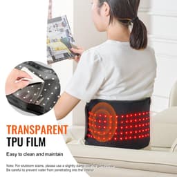 image-Red Light Therapy Belt for Waist Shoulder 660&850nm Light Therapy Device