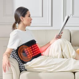 image-Red Light Therapy Belt for Waist Shoulder 660&850nm Light Therapy Device