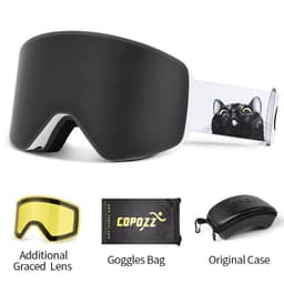 image-COPOZZ Professional Winter Ski Goggles Magnetic Quick-Change Double Layers Anti-Fog Snowboard goggles Men Women Ski Equipment