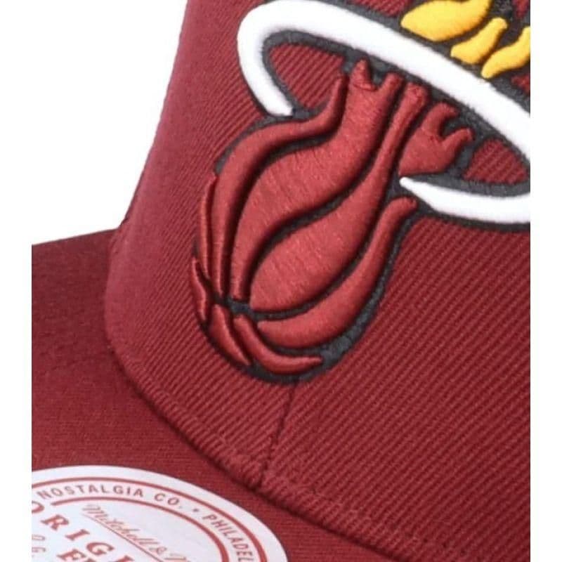 image-Mitchell & Ness NBA Miami Heat Top Spot Snapback Hwc Heat HHSS3256-MHEYYPPPMARO