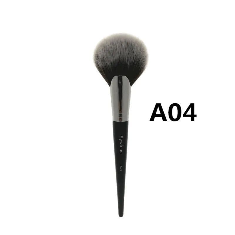 image-Sywinas Fan Brush Highlighter Soft Face Beauty Painting Powder Foundation Blush bronzer Blending Makeup Brushes