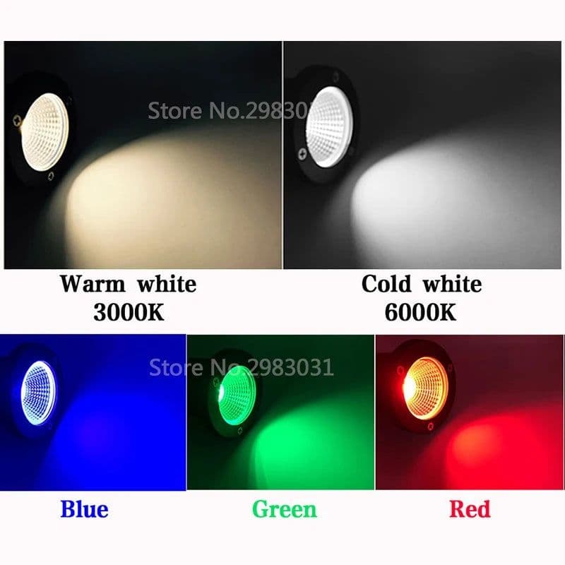 image-1W 3W LED Garden Lighting Outdoor Spike Lawn Lamp Waterproof Lighting Led Light Garden Path Spotlights AC110V 220V DC12V