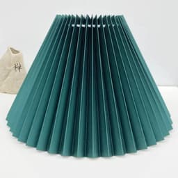 image-Pleated KD table lamp lampshade E27 Korea ins wall lamp lampshade modern minimalist DIY Nordic washable lampshade