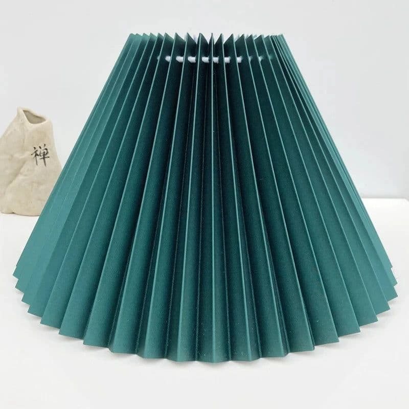 image-Pleated KD table lamp lampshade E27 Korea ins wall lamp lampshade modern minimalist DIY Nordic washable lampshade