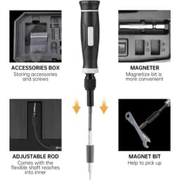 image-Precision Screwdriver Set, Laptop Tool Kit, 152/25 in 1 Professional Computer Screwdriver Repair Kit T5 T6 Torx Screwdriver