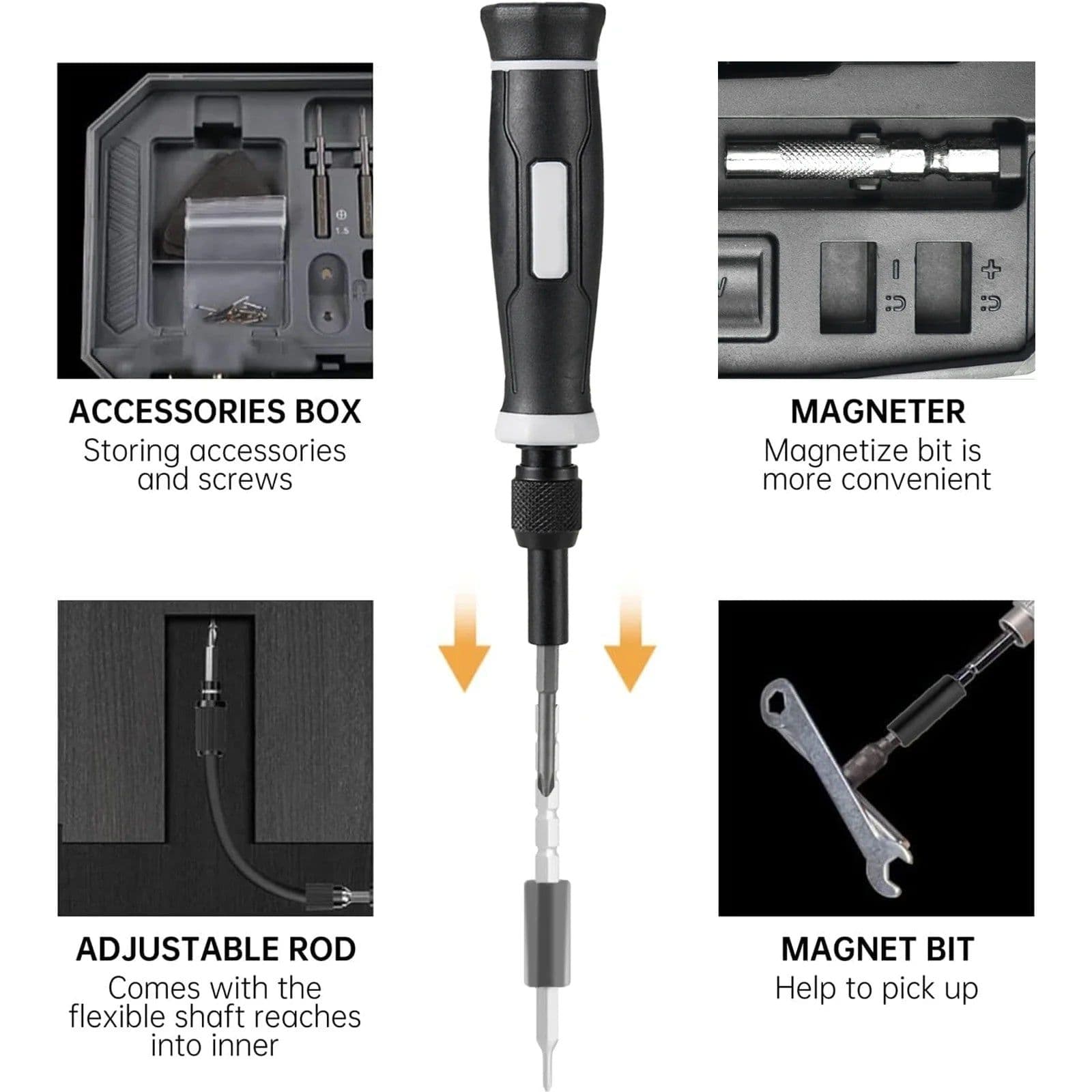 image-Precision Screwdriver Set, Laptop Tool Kit, 152/25 in 1 Professional Computer Screwdriver Repair Kit T5 T6 Torx Screwdriver