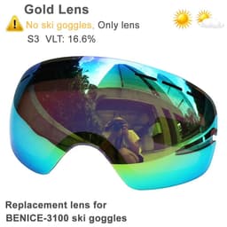 image-UV400 Double Layers Anti-fog Ski Goggles Lens Ski Mask Glasses Skiing Snow Snowboard Eyewear Mirror Polarize Goggles for Men