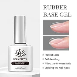 image-BORN PRETTY Milky White Jelly Nude Gel Nail Polish 10ml White Translucent Soak Off Gel Vernis Semi Permanent Need UV Light Cure
