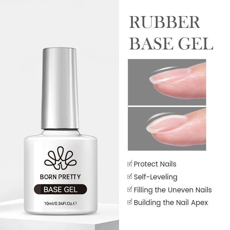 image-BORN PRETTY Milky White Jelly Nude Gel Nail Polish 10ml White Translucent Soak Off Gel Vernis Semi Permanent Need UV Light Cure
