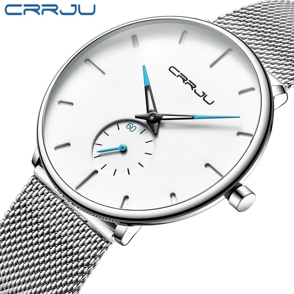 image-CRRJU Sports Mens slim Watches Top Brand Luxury Waterproof Sport Watch Men Ultra Thin Dial Quartz Watch Casual Relogio Masculino